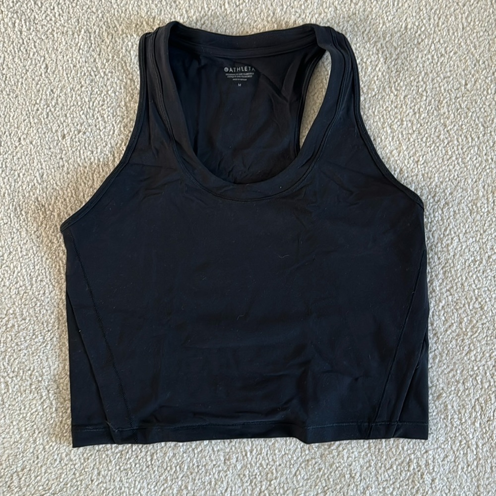 Black Athleta momentum seamless tank - size medium